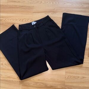 Princess Polly Black Wide Leg Pants Trousers High Waist Size 4